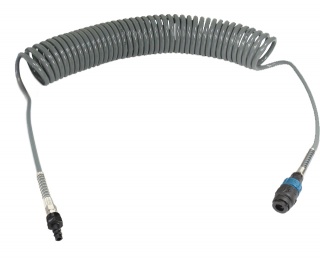 Wąż spiralny przewód PU - poliuretan 10x6,5mm  5m bezpieczne szybkozłącze